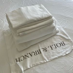 Boll & Branch Signature Hemmed Set in White/ Size Queen